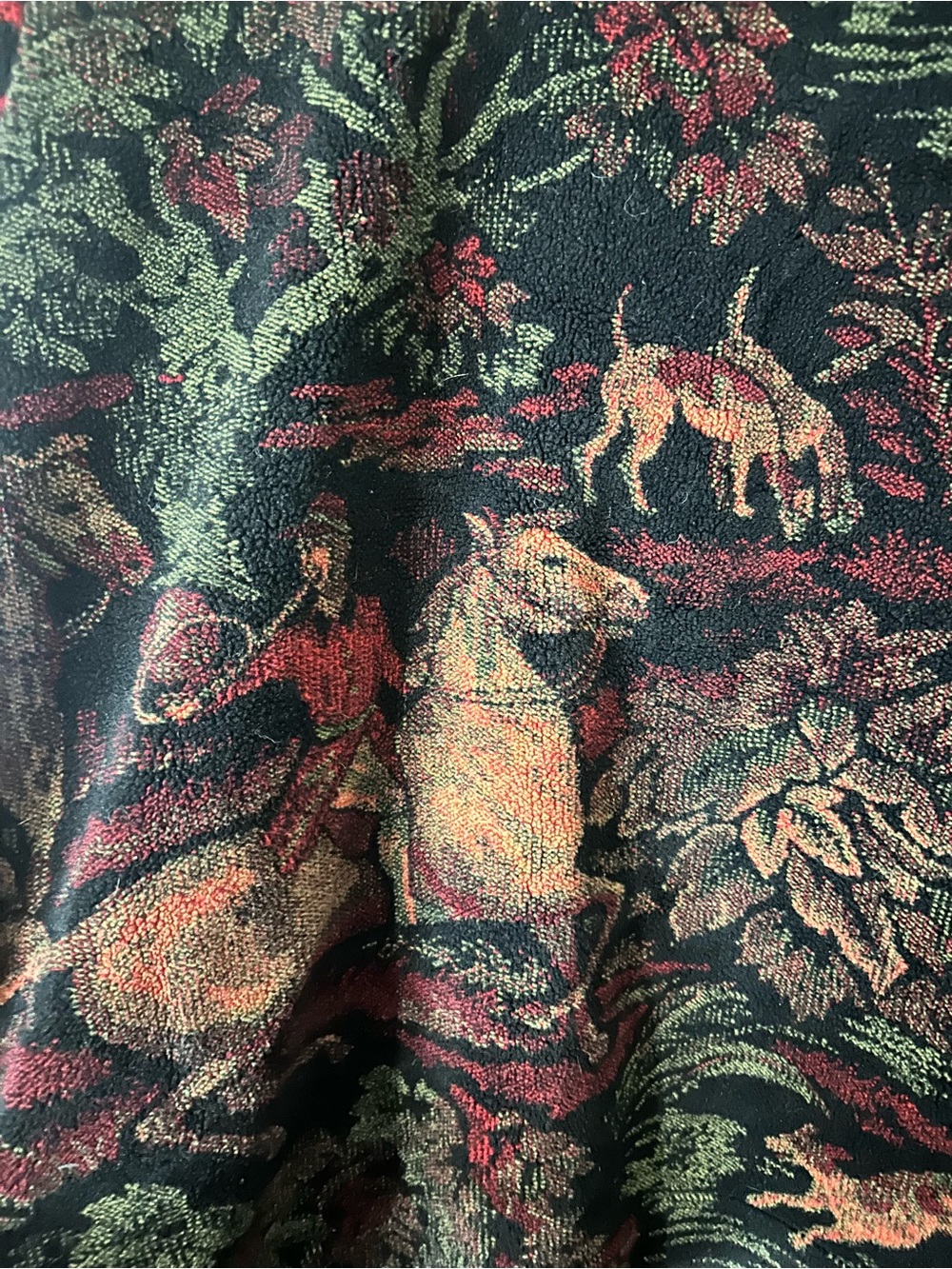 Vintage County Clothing Co. Tapestry Floral Jacket Multicolor Hunt Horse Rider M - Picture 8 of 10